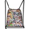 YCVBCY Borse con Coulisse, Sacca da Ginnastica con Coulisse Borsa da Palestra per Bambini Anime Sacca Sportiva Borsa da Nuoto Borse per Scarpe Zaino Sportivo per Sport Palestra (32 x 38CM)