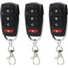 AOUZOVLI 3 Pcs Telecomando 433 Mhz Universale Telecomando Cancello Programmabile Telecomandi Portatile A 4 Pulsanti Comodo Efficiente Adatto Per Porte Garage Cancelli Serrande Avvolgibili Con 3 Portachiavi