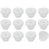 QUARKZMAN 24 Pezzi Passacavo Gomma, Diametro Montaggio 6mm, ID 3,5mm Tappo per Foro Firewall Scatto Gommini Passacavo Anti-Graffio per Cavi Elettrici Cablaggio Scatola Elettrica, Bianco