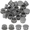 PATIKIL Tappi Copriforo, 48Pz 2/3 (17mm) Tappi per Fori in Plastica Copriforo a Vite Scrivania Fibbia Bloccaggio Inserto per Mobili Fori Armadio Cucina, Grigio