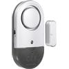 PATIKIL Porta Allarme Sensore, 125dB Porta Allarmi Finestra Aperto Allarme Sensore per Casa Sicurezza, Nero Argentato