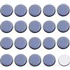 SyiXute 20 Pezzi Scivoli per Mobili,PTFE Teflon Rotondi Autoadesivi Cursori di Mobili,Scivoli per Moquette per Spostare Mobili Pesanti (Rotondi,26 mm)