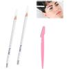 BAOSROY Matita per Sopracciglia Bianca,2pcs Tattoo Makeup Microblading Pencils,Mappatura Matita Sopracciglia,Microblading Penna,Eyebrow Pencils,Matita per Sopracciglia Impermeabile,Stylo De Sourcils