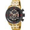 INVICTA Aviator 17206 Orologio da Uomo - Impermeabile - Analogico - Movimento Quarzo - acciaio inossidabile con quadrante nero - 48mm