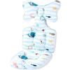 Jiahuade Cuscino Passeggino Universale,Cuscino Riduttore Passeggino,Cuscino Riduttore per Ovetto,Copriseduta per Passeggino Cotone,Materassino Passeggino,Traspirante per Passeggino Universale
