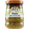 Sacla Saclà, Pesto alla Genovese, Senza Aglio, Condimento per Pasta e per Arricchire i Tuoi Piatti, con Basilico Fresco Italiano, Vaso Vetro, 90g, Confezione da 15 pezzi