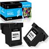 LeciRoba 305xl per cartucce hp 305 xl nero e cartuccia hp 305 nero,per HP Deskjet 2710 2720 2724 Plus 4110 4120 4158 Serie invidia 6010 6020 6030 6032 Serie Envy Pro 6420 6432 6475 (2-Nero)