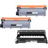 Veson 2 x TN2320 Toner 1 x DR2300 Trommel compatibili per Brother DR2300 TN-2320 TN-2310 Cartucce di Toner per MFC-L2700DW L2700DN L2720DW L2740DW DCP-L2500D (3-Pack)