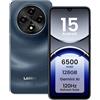 LAGENIO A12 Android 15 Telefono Cellulare, 12GB+128GB/1TB TF, 6.9 HD+Schermo/120Hz Smartphone, Octa-Core, Batterie 6500mAh, Caméra AI 13MP/Widevine L1/OTG/Dual Nano SIM/Face ID