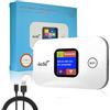 NAVESO WiFi Portatile, NAVESO Router WiFi, Router 4g, Saponetta WiFi, 300 Mbps Router Portatile, Pocket WiFi, Hotspot Portatile con Slot per Scheda SIM e Schermo LED a Colori, Collega Fino a 10 Dispositivi