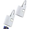 Kefiany Adattatore Lettore Schede SD Micro SD(2Pack) Lightning Card Reader Cavo Per Apple iPhone per iPad Pro Da Fotografica Macchina Memoria Memory Telefono De Esterna Porta Trasferire Camera Carte Scaricare