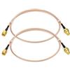 Bingfu Cavo RP-SMA Prolunga Antenna WiFi 60cm Adattatore di RP-SMA Maschio a Femmina RG316 per Estensione Telesurveillance Router WiFi Telecamera IP Scheda di Rete Wireless Mini PCI Express PCIE,