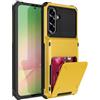 SORAKA Custodia per Samsung Galaxy A56 5G con porta carte PC TPU 2 in 1 Custodia bumper a doppio strato Cover antiurto può contenere 5 carte