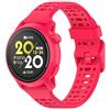 GIOPUEY Cinturini Compatibile con COROS Pace PRO/Pace 3/Apex PRO/2 Pro/46MM, Morbido Silicone Cinturino [Resistente all'Usura] [Traspirante] - Red