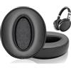 Link Dream Cuscinetti Auricolari di Ricambio Compatibile con Sennheiser HD 4.50BT, HD 4.50BTNC, HD 4.50SE, HD 4.40BT, HD 4.30G, HD 4.20S, HD 458BT, HD 450, HD 450BT, HD 400S, HD 350BT, HD300 - HD4.50 PL, Nero