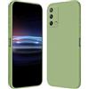RankOne Custodia per OPPO A74 (4G) (6.43 Inches) Cover Morbida in Silicone TPU - Verde Matcha