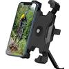 WUBAYI Supporto per cellulare da moto per specchietto retrovisore - Rimovibile universale per smartphone 3,5 - 6,8 pollici (8,9 - 17,3 cm)