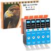 LOSMANN D&C 5x Ciano Cartucce d'inchiostro compatibili per Canon CLI-521 C per Canon Pixma MX870 IP3600 Series IP4600 Series IP4600X IP4700 MP540 MP550 MP560 MP620 Series MP630 MP640 Series MP640R MP980