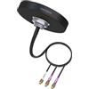 LINOVISION Antenna Combo 3-in-1 4G LTE MIMO e Wi-Fi, 2X 4G LTE e 1x Wi-Fi Dual Band, Antenna SMA da tetto per esterni per IOT-R32, Inhand IR302, Teltonika RUT241/RUT240