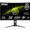 MSI MAG 321CUPDF Monitor Curvo Gaming 32" UHD - Pannello Rapid VA 1500R 3840 x 2160, Modalità Doppia / 0,5ms (GtG, Min.), Adaptive Sync - DP 1.4a, HDMI 2.1 CEC, USB Type-C (DP alternativo con 15W PD)