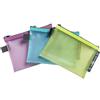 Exacompta Pop'N Co A6-3 sacchetti Eva con cerniera, 17 x 12 cm, 3 colori assortiti