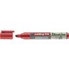 edding 29 EcoLine Pennarello per lavagne bianche - rosso - 1 penna - punta smussata 1-5 mm - feltro cancellabile - per quadri, bianco, magnetico, memo e cavalletto da conferenza - ricaricabile