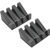 Ygapuzi 2 Pezzi Dispenser di sapone in silicone con doccia drenante a cascata obliqua porta sapone vassoio per una facile pulizia del lavandino Accessori da bagno Cucina Tappetini sapone(Grigio Scuro)