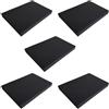 mmasport poliuretano espanso gomma piuma per imbottitura cuscini divani sedie giardino protezione imballaggio modellismo cosplay schiuma espansa (40 x 30 cm (5 pezzi), nero)