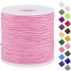 Uiopa Filo Nylon per Braccialetti 0,7mm x 120m Filo Braccialetti Fai da Te Cordone Perline per Collana, Bracciale, Creazione di Gioielli, Macramè, Artigianato