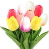MQIAN 10 Pezzi Tulipani Artificiali, Fiori Artificiali, Fiori Decorativi per Camera di Nozze, Matrimoni, San Valentino, Festa della Mamma, Pasqua (Multicolore)