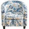Meigeh Copripoltrona Chesterfield Elasticizzato Fodera per Sedia a Vasca 2 Pezzi Fodera per Cuscino per Poltrona Tullsta