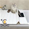 FWTXZTER Vassoi Vasca da Bagno Copertura, Mensola Bagno PVC, Copertura Isolante Pieghevole Coperture Vasca Bagno, Vasche Bagno Pannello Antipolvere for Casa Bagno SPA Esperienza (180×75×0.7CM)