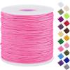 Uiopa Filo Nylon per Braccialetti 0,7mm x 120m Filo Braccialetti Fai da Te Cordone Perline per Collana, Bracciale, Creazione di Gioielli, Macramè, Artigianato
