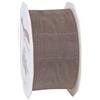 PRÄSENT C.E. PATTBERG SHEER Nastro organza color tortora, nastro chiffon per pacchi regalo, lungh. 25 m, largh. 40 mm, nastro largo per incartare regali, decorare, bricolage, nastri decorativi tessuto
