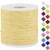 Uiopa Filo Nylon per Braccialetti 0,7mm x 120m Filo Braccialetti Fai da Te Cordone Perline per Collana, Bracciale, Creazione di Gioielli, Macramè, Artigianato