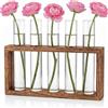 Cieex Vaso per fiori moderno, piccolo, con supporto, in legno, per piante, per casa, ufficio, soggiorno, cucina