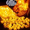 TIANHOO 100 Pezzi LED Palloncini Luci Rotondo Lampada a Palloncino Mini LED Palloncini Luci Lampada a Palloncino per Festa di Compleanno, Matrimonio, Halloween, Decorazione Natalizia
