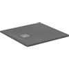 Ideal Standard -Ultra Flat S+, Piatto doccia quadrato ultrasottile in resina effetto pietra, 90x90cm, Ideal Solid, Grigio cemento