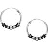 Silverly Cerchi in Stile Balinese Indo-bali da 16mm | Orecchini a Cerchio in Argento Sterling 925 | Piccoli Orecchini in Argento per Donna | Pigiami Boho Cartilage per Uomo | Ipoallergenico