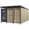 Mottez Tettoia per biciclette Mottez