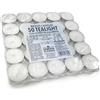 Cereria Di Giorgio - 50 Tealight - Diametro 3.7 cm Altezza 1.15 cm - Colore Bianco Cloud - Durata 3 ore - Non profumate