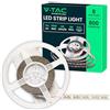 V-TAC Striscia Led da Interno 8W - [ 5 METRI ] - Striscia LED ADESIVA per Casa, Cucina, Camera, Ambienti, Sotto i Mobili - SMD 3528 - Nastro LED Luminosità 800 Lumen - 12V - Luce Naturale 4000K