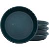 The HC Companies SLI06000B91T036LREFF - Sottovaso Rotondo Classico, in plastica, 15,2 cm, Confezione da 4, Colore: Verde