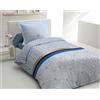Home Linge Passion | Copripiumino - 2 pezzi | 100% cotone - 57 fili | 1 persona - 140 x 200 cm | Luxor Blu