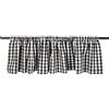 DII Collezione di mantovane per finestra, 100% cotone, pre-ristretto, lavabile in lavatrice, tasca per asta per tenda da 5 cm, pannello singolo, 72 x 14, motivo a quadri francesi