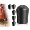 Emezddo 5 Pezzi Di Tappi In Gomma Per Puntali Di Violoncello,Protezioni Antiscivolo In Gomma Portatili Per Punte,Tappetino Antiscivolo Per Puntali Di Violoncello,Accessori Per Strumenti A Corda(Nero)