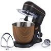 Salter Toronto Impastatrice - Mixer Elettrico da 1300W con Ciotola in Acciaio Inox da 5L, 10 Velocità e Funzione Pulse, Movimento Planetario, Accessori Inclusi, Nero Opaco con Dettagli in Legno