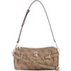 GUESS borsa a tracolla Yesba Mini Top Zip Bag Latte Logo marrone chiaro