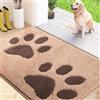 FCSDETAIL Zerbino Interno 80 x 120 cm, Tappetino Antiscivolo e Lavabile in Lavatrice, Tappetino d'Ingresso Assorbenti per Cane, Ingresso, Porta, Corridoio