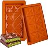 Webake Stampo Cioccolato Tavoletta Profondo Silicone 2 pezzi Stampo per Torrone Stampo Cioccolatini